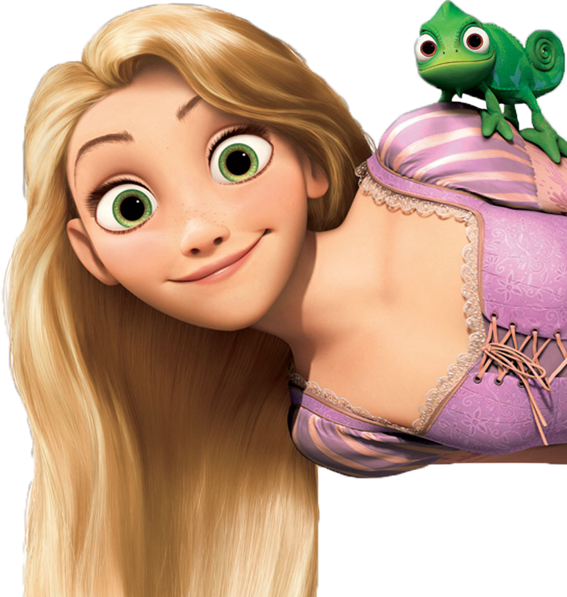 Rapunzel y Pascal
